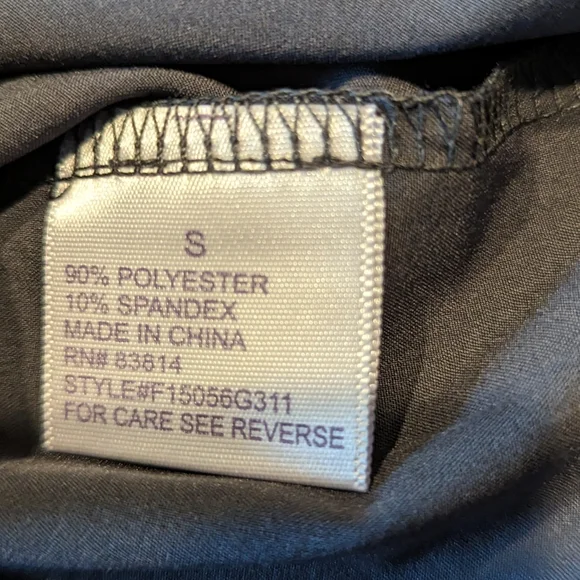 Te Verde Travel Commute Button Down Shirt Blouse Small Gray - Picture 10 of 10